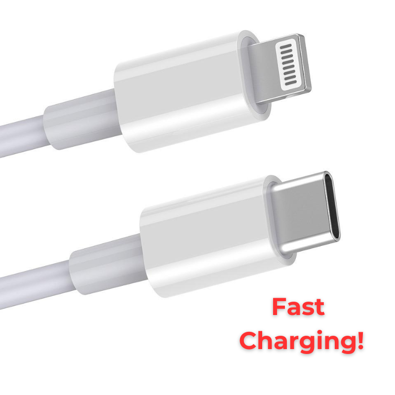 6' PVC USB-C to Lightning Cable